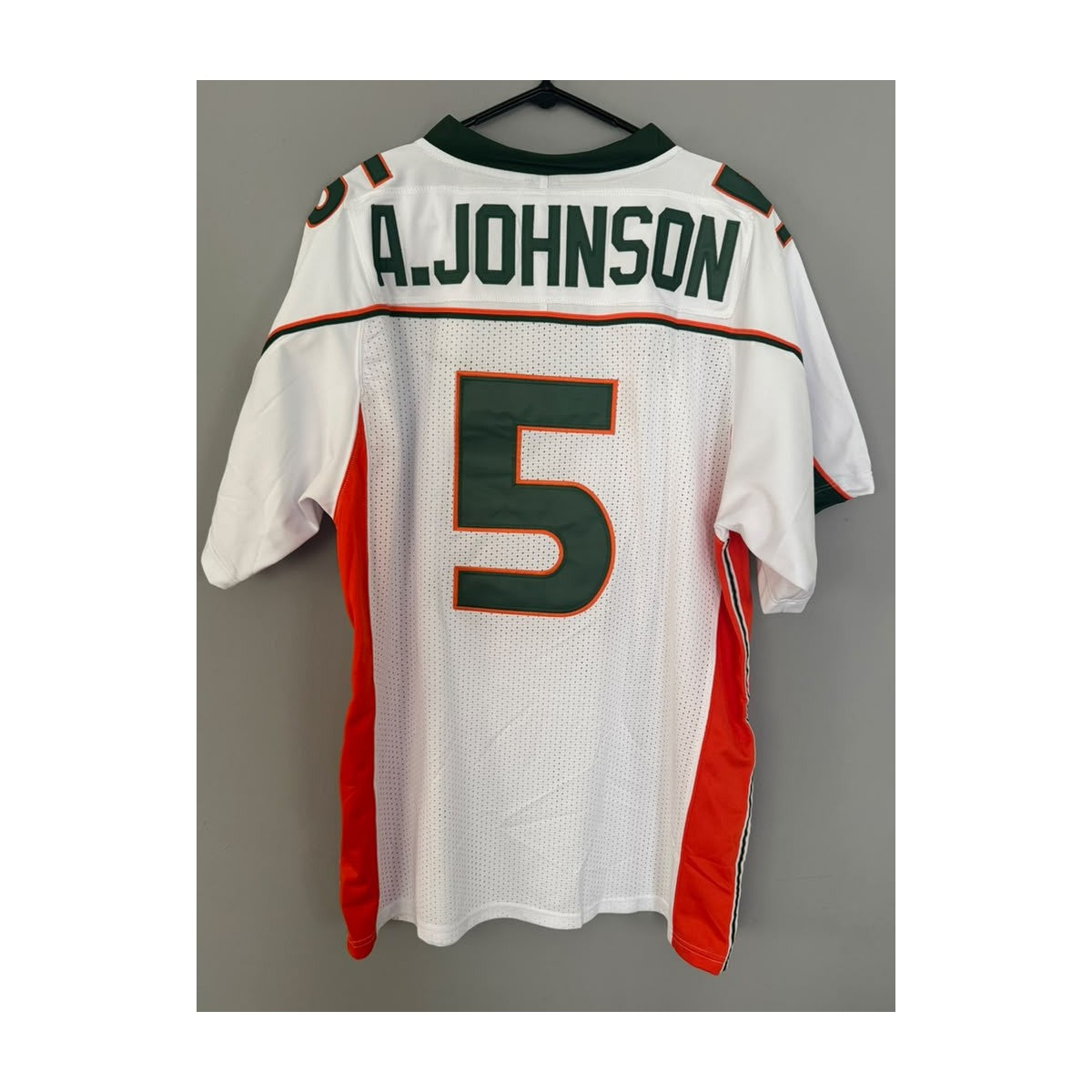 Andre Johnson #5 Miami Hurricanes Throwback Jersey