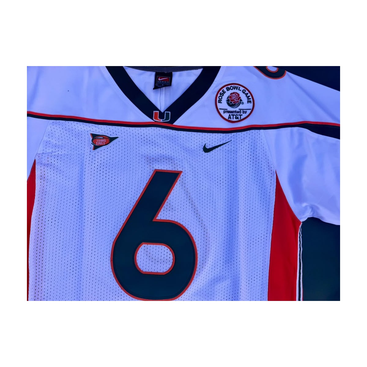 Antrel Rolle #6 Miami Hurricanes Throwback Jersey