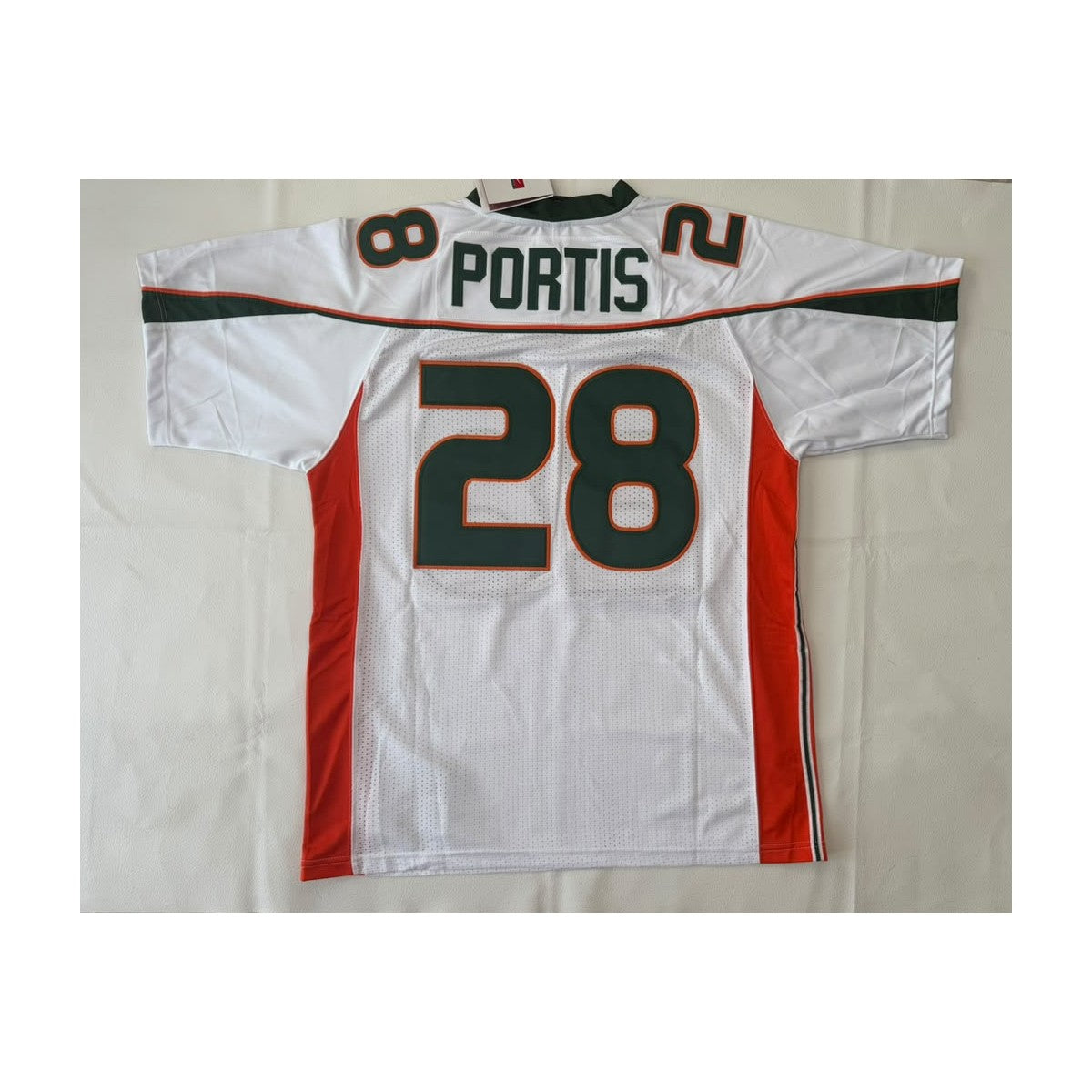 color-white | Clinton Portis white jersey back