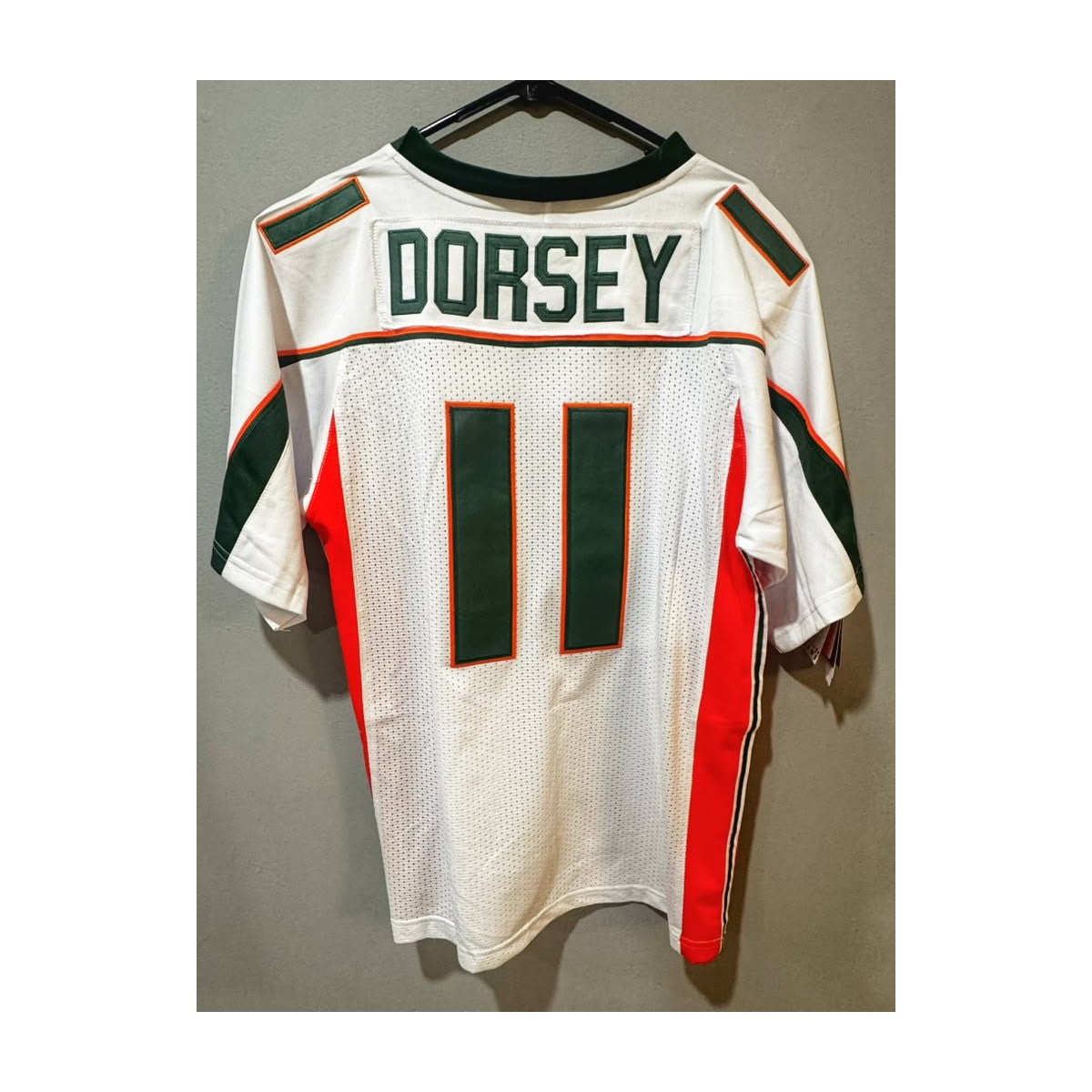 color-white | Ken Dorsey white jersey back
