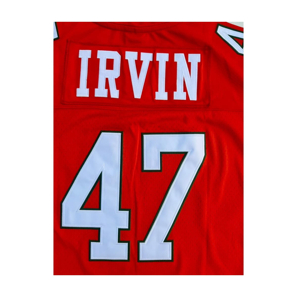 color-orange | Michael Irvin orange jersey back