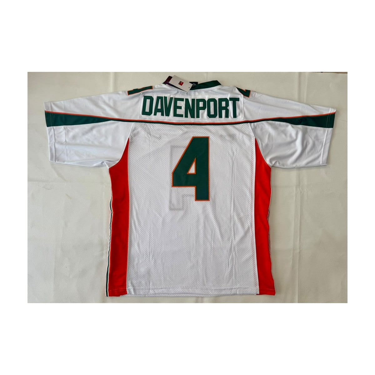 Najeh Davenport #4 Miami Hurricanes Throwback Jersey