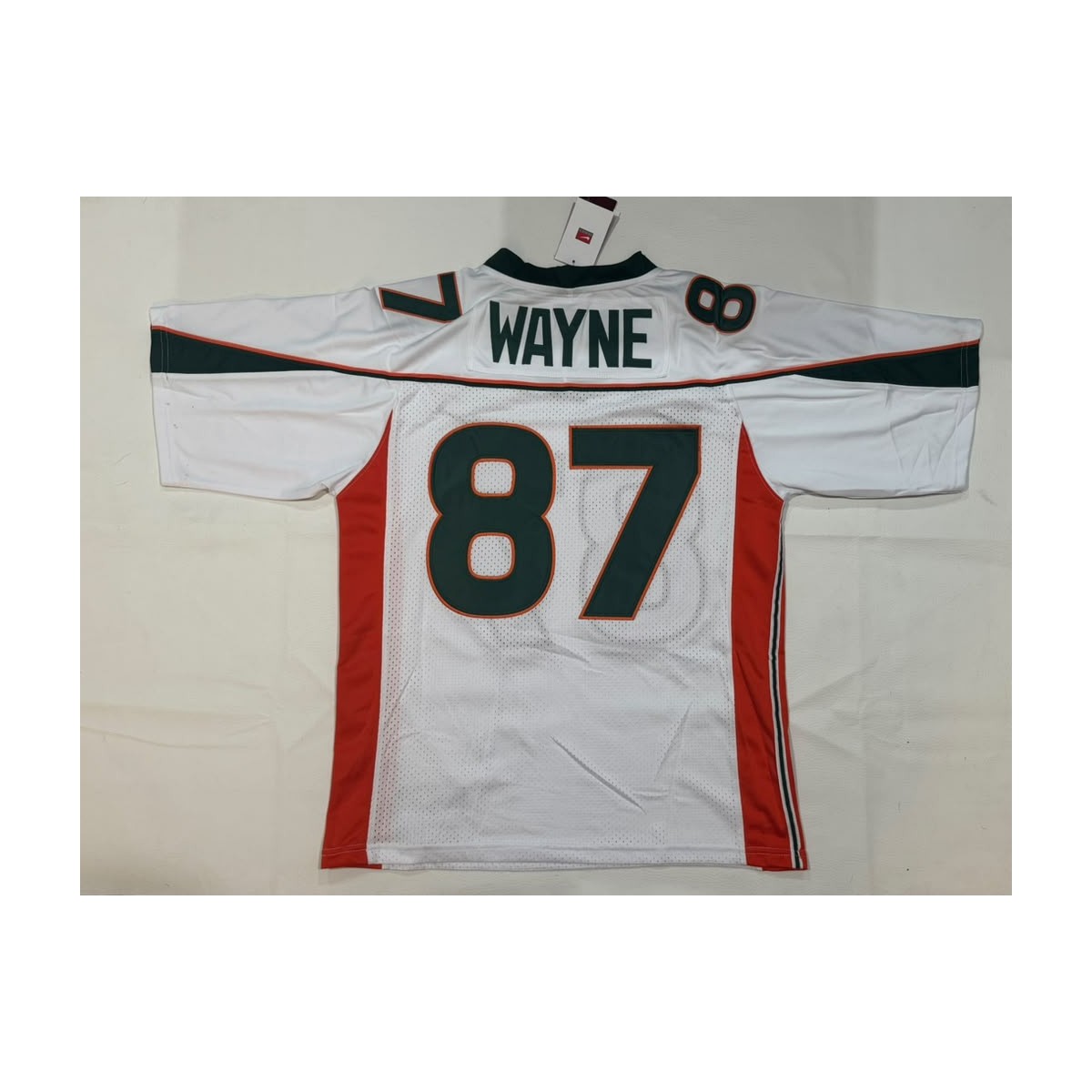 Reggie Wayne #87 Miami Hurricanes Throwback Jersey