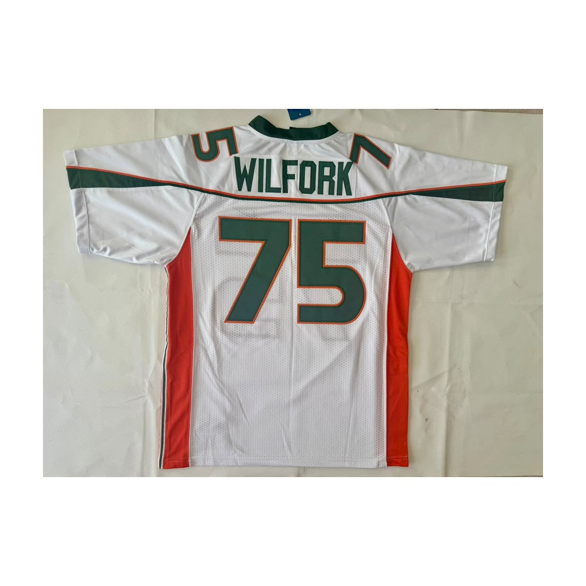 Vince Wilfork #75 Miami Hurricanes Throwback Jersey