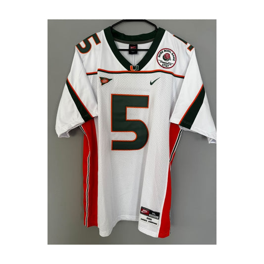 Andre Johnson #5 Miami Hurricanes Throwback Jersey