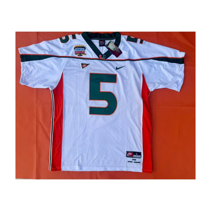 Andre Johnson #5 Miami Hurricanes Throwback Jersey