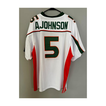Andre Johnson #5 Miami Hurricanes Throwback Jersey