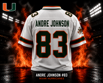 D.J. Williams #17 Miami Hurricanes Throwback Jersey - back view