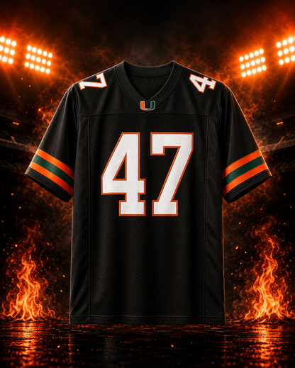 color-black | Michael Irvin black jersey promotional image
