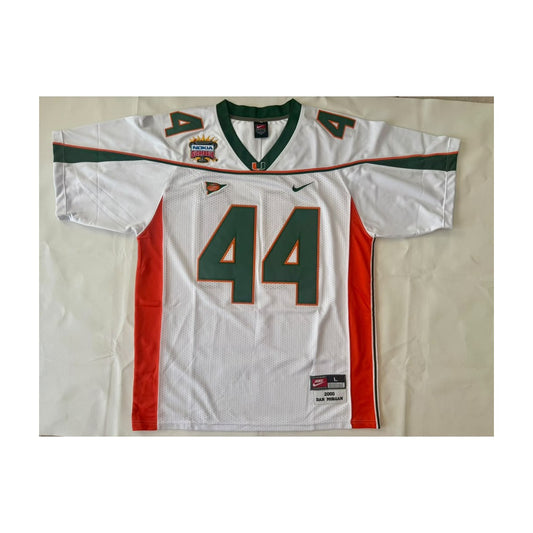Dan Morgan #44 Miami Hurricanes Throwback Jersey