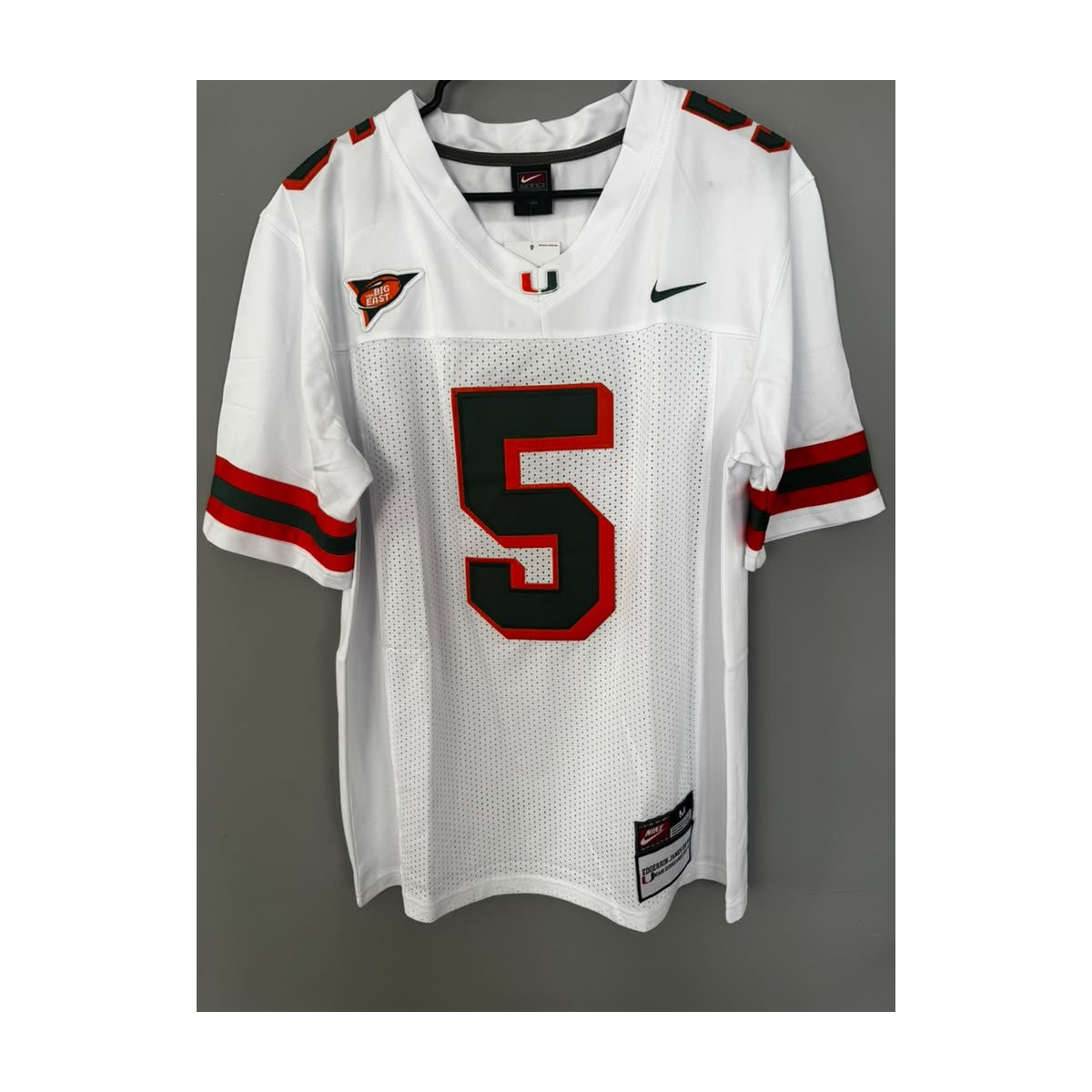 color-white | Edgerrin James white jersey front