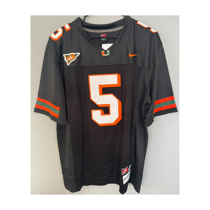 color-black | Edgerrin James black jersey front