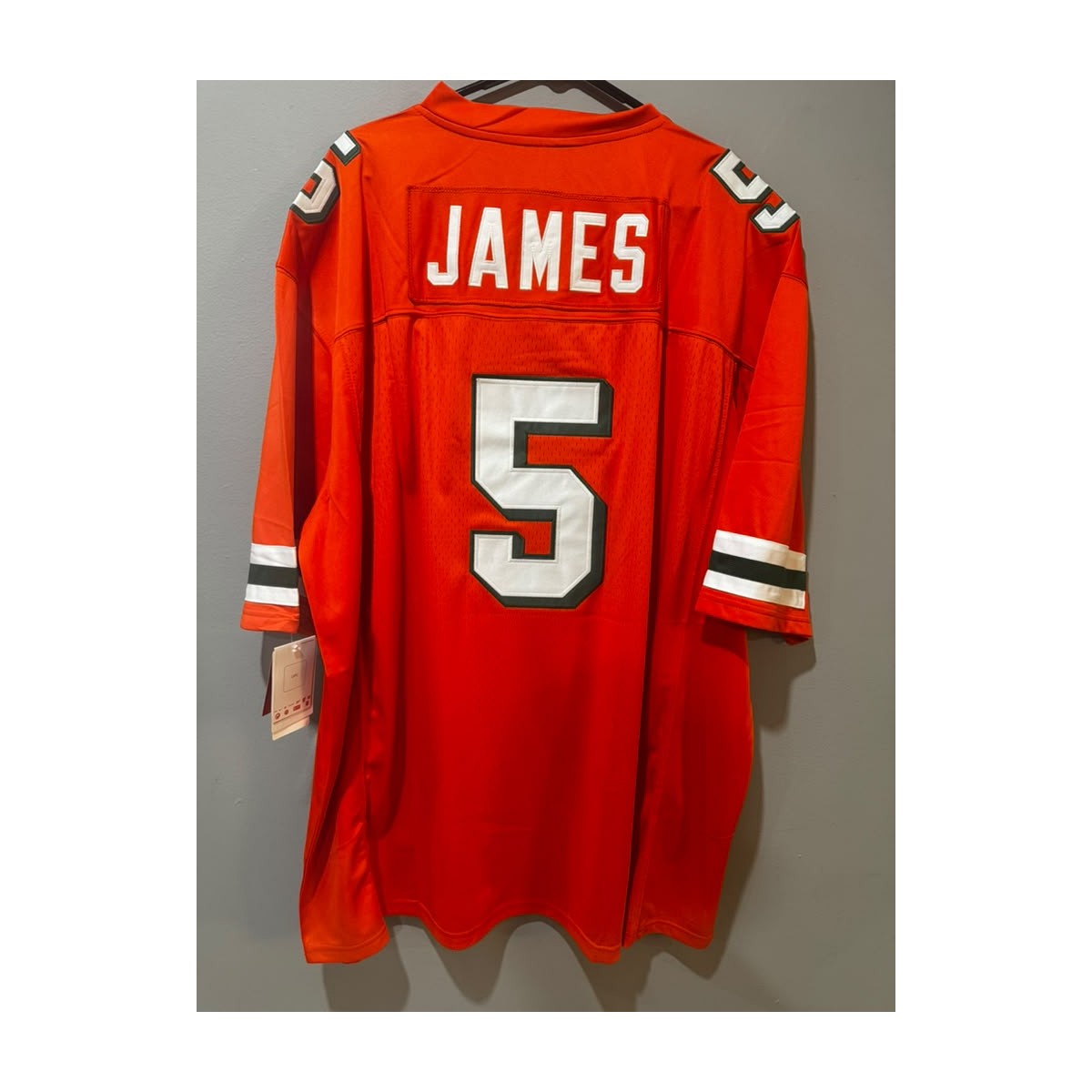 color-orange | Edgerrin James orange jersey back