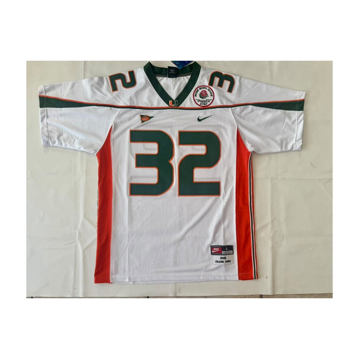 Frank Gore #32 Miami Hurricanes Throwback Jersey