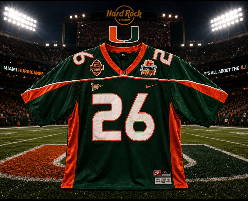 Sean Taylor #26 Miami Hurricanes BCS 2002 Tostitos Bowl Throwback Jersey