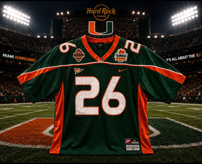 Sean Taylor #26 Miami Hurricanes BCS 2002 Tostitos Bowl Throwback Jersey