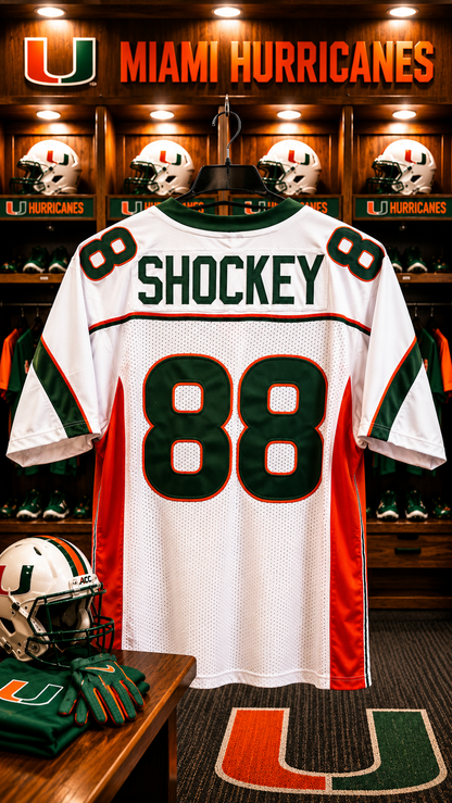 Jeremy Shockey #88 Miami Hurricanes Throwback Rose BOWL BCS 2001