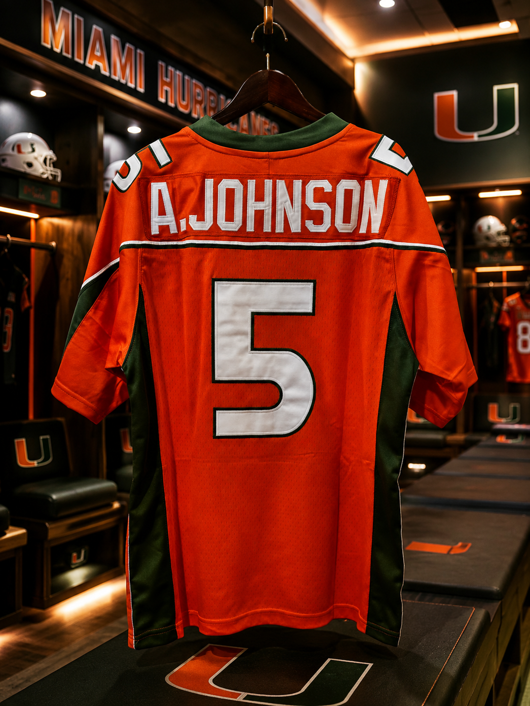 Andre Johnson Miami Hurricanes Jersey 2001 Orange