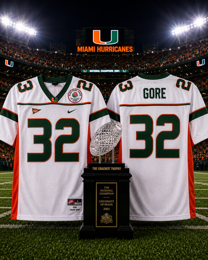 Frank Gore #32 Miami Hurricanes Throwback Jersey