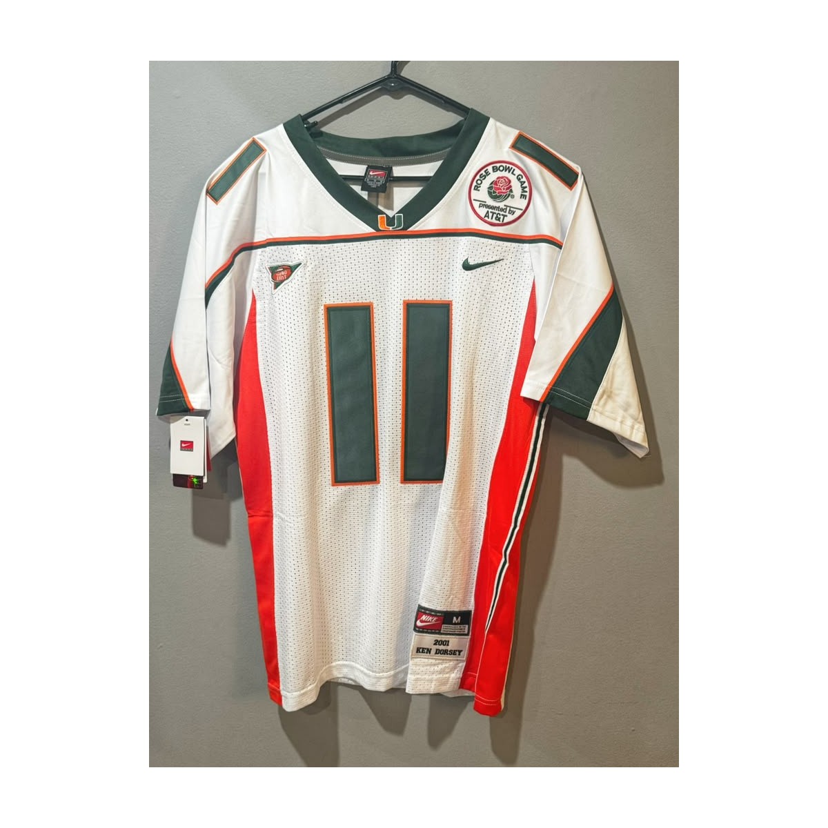 color-white | Ken Dorsey white jersey front