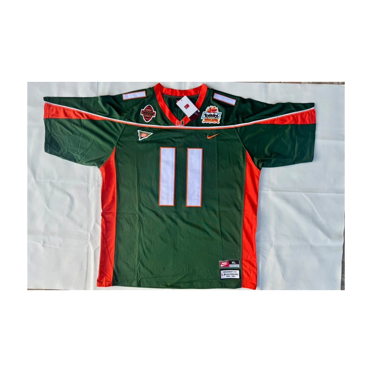 color-green | Ken Dorsey green jersey front
