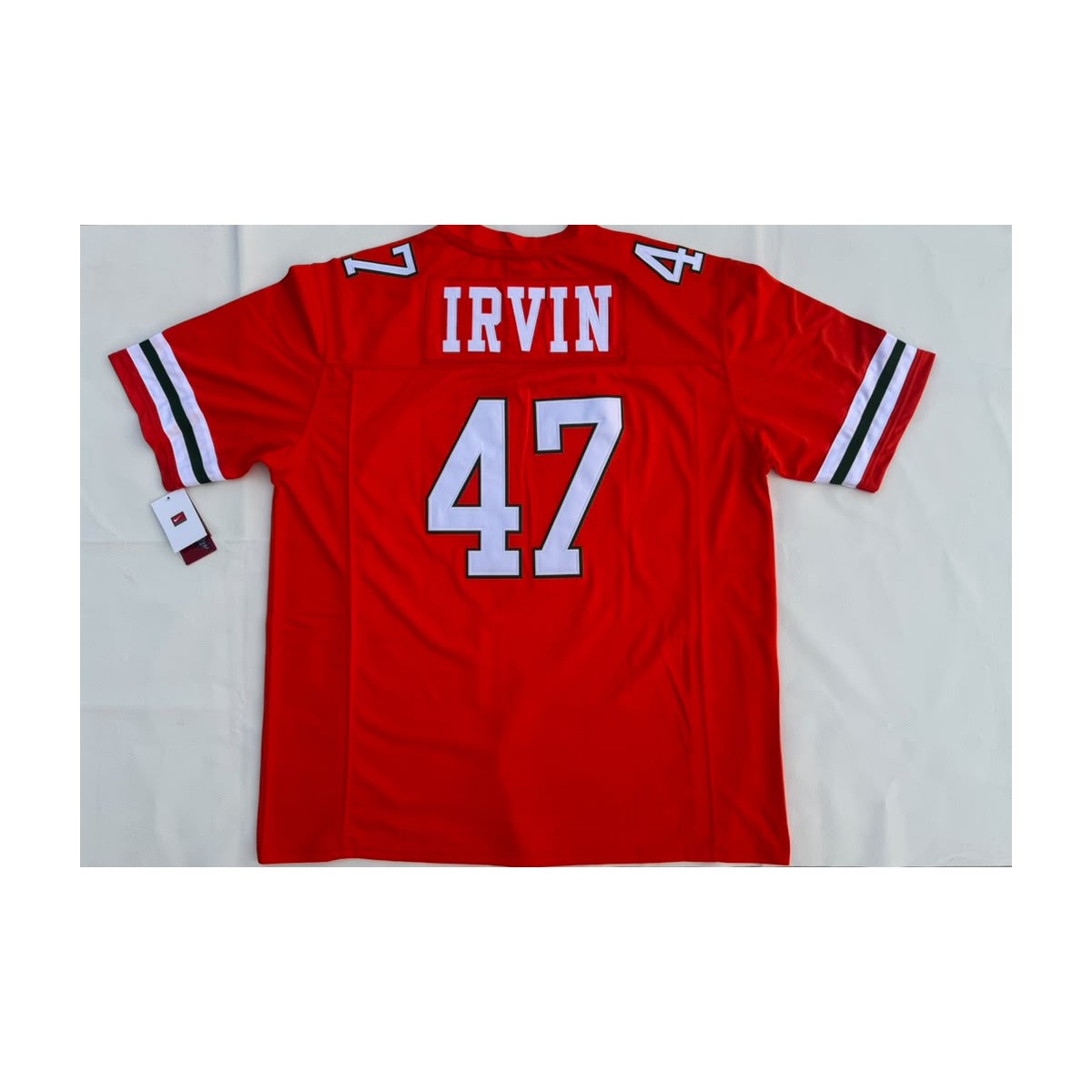 color-orange | Michael Irvin orange jersey back