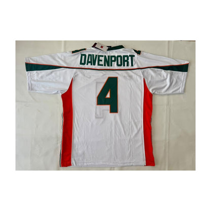 Najeh Davenport #4 Miami Hurricanes Throwback Jersey
