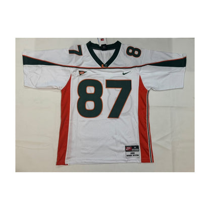 Reggie Wayne #87 Miami Hurricanes Throwback Jersey