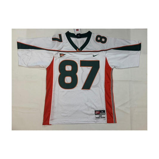 Reggie Wayne #87 Miami Hurricanes Throwback Jersey