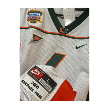 Santana Moss #6 Miami Hurricanes Throwback Jersey