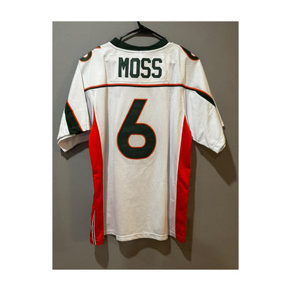 Santana Moss #6 Miami Hurricanes Throwback Jersey