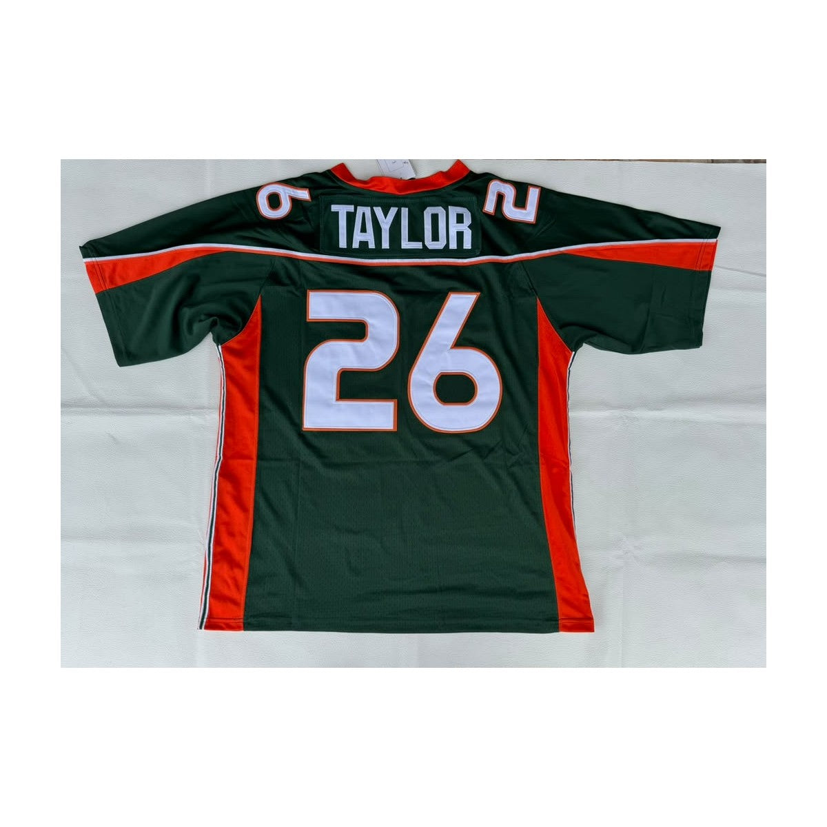 variant-green-bowl-patch | Sean Taylor green Bowl Patch throwback jersey back