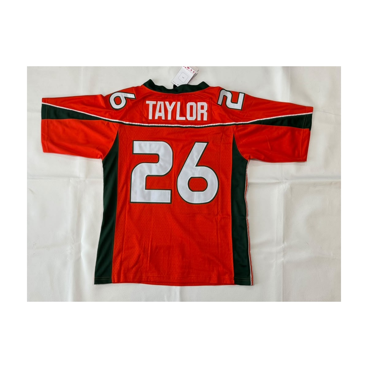 variant-orange | Sean Taylor orange throwback jersey back